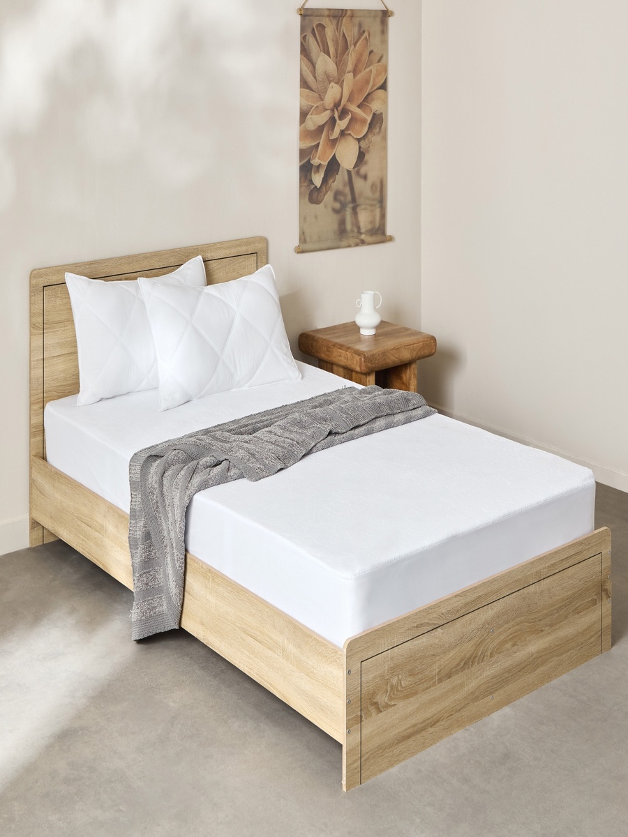 Terry Waterproof Twin Mattress Protector - 120x200+33 cm