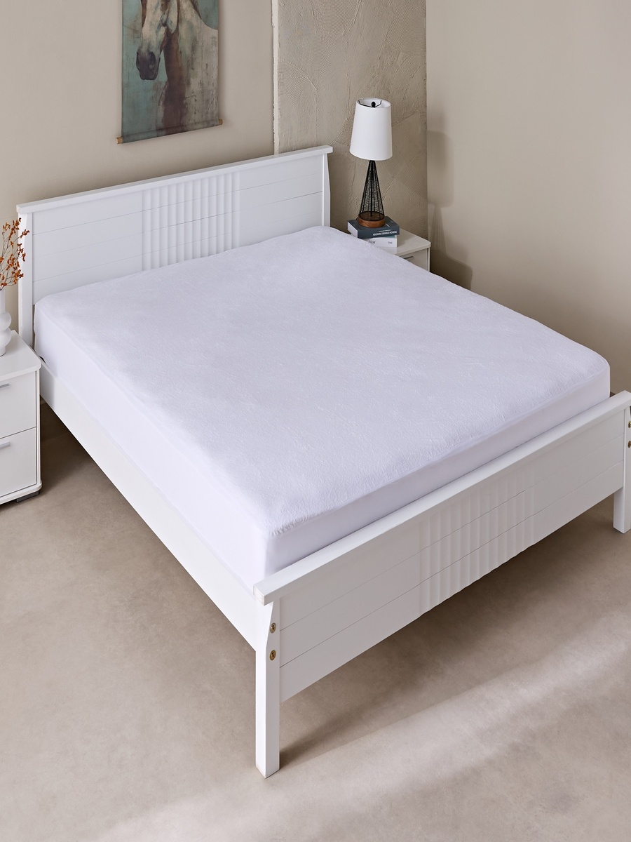 Terry Waterproof King Mattress Protector - 180X200+33 cm