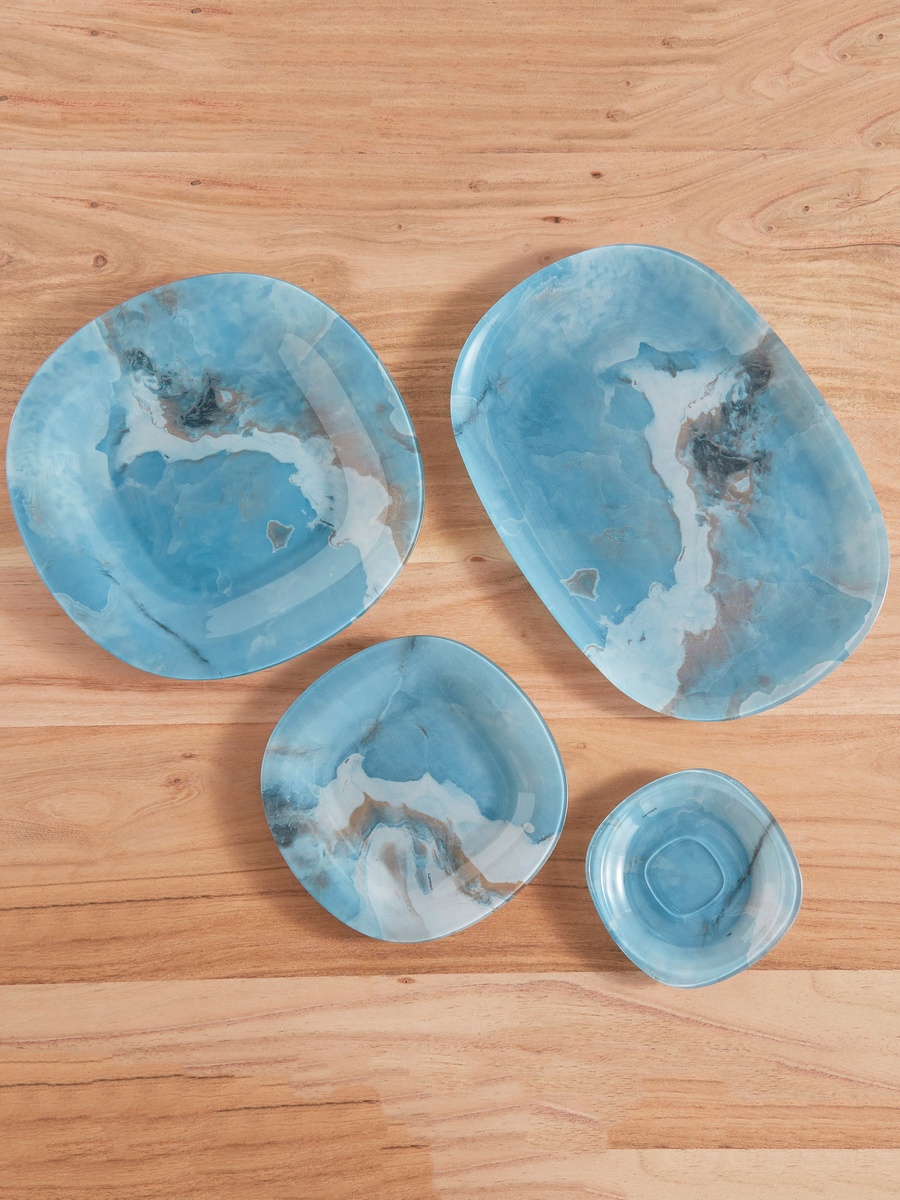 Luminarc 46-Piece Glass Gismon Dinner Set - Serves 6