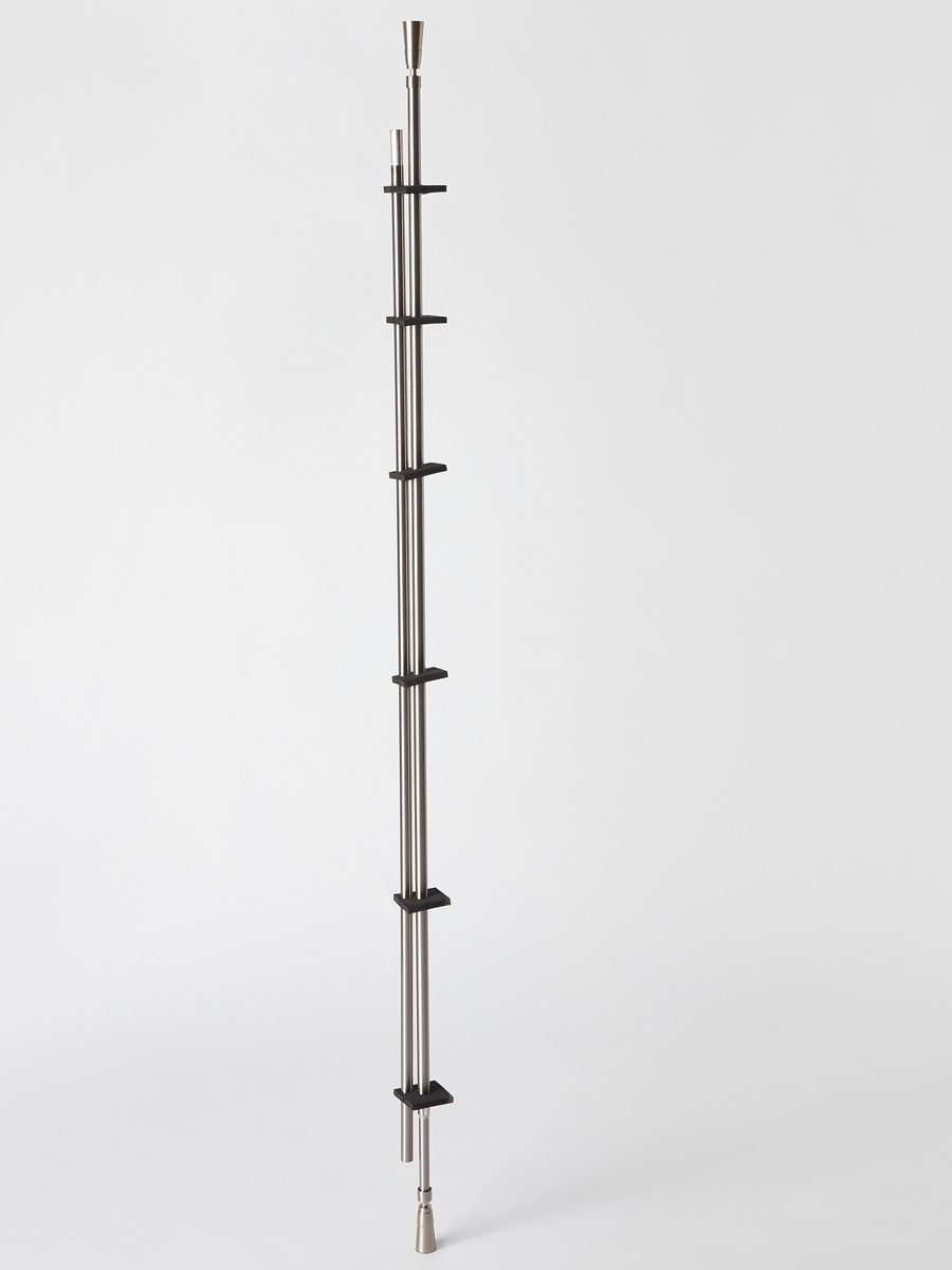 Crown 19mm Extendable Curtain Rod and Finial - 157-457 cm