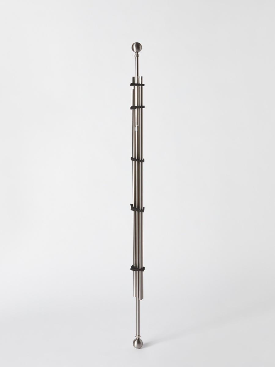 Ball 19mm Double Curtain Rod and Finial - 110-320 cm