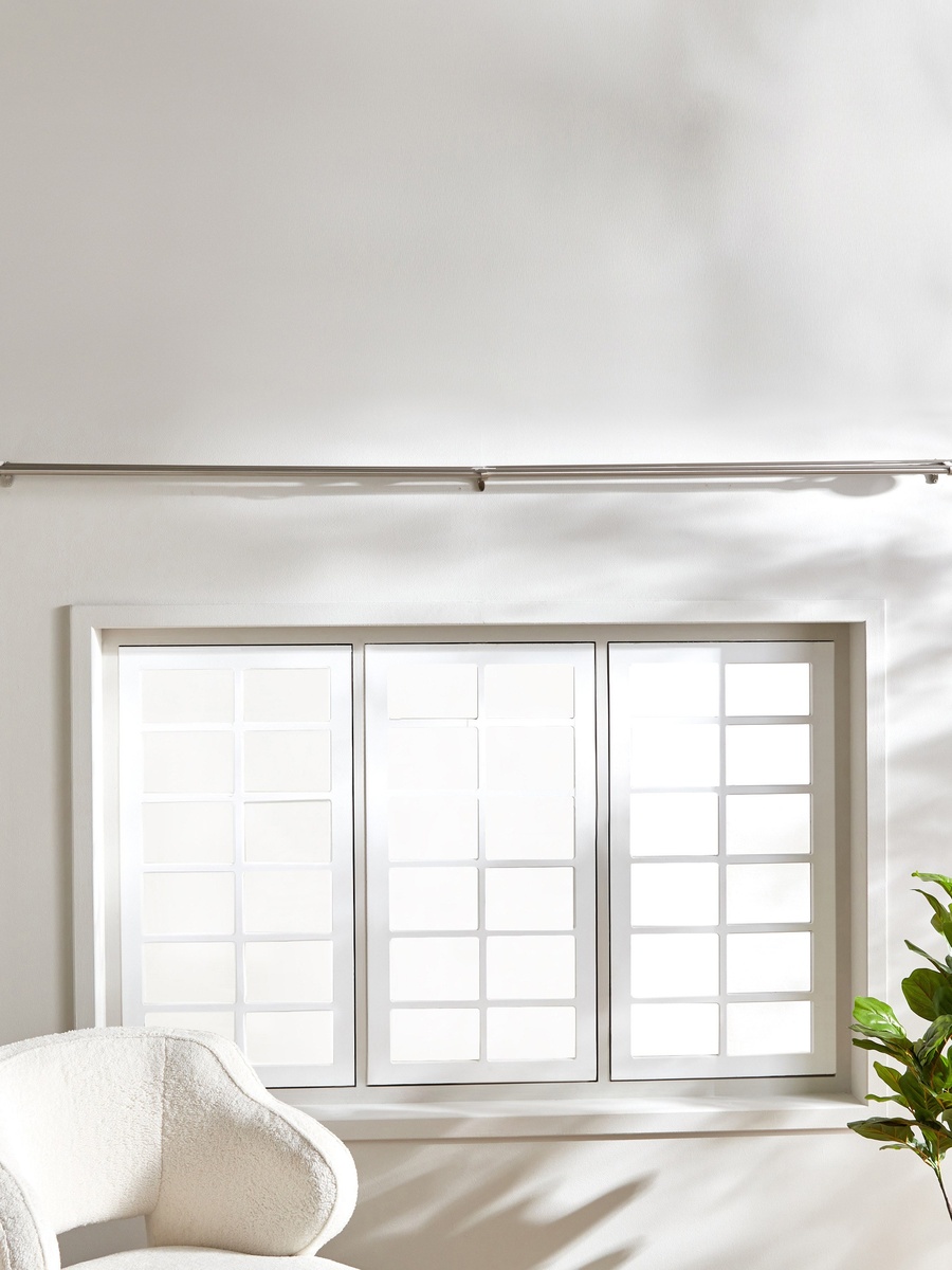 Ball 19mm Double Curtain Rod and Finial - 110-320 cm