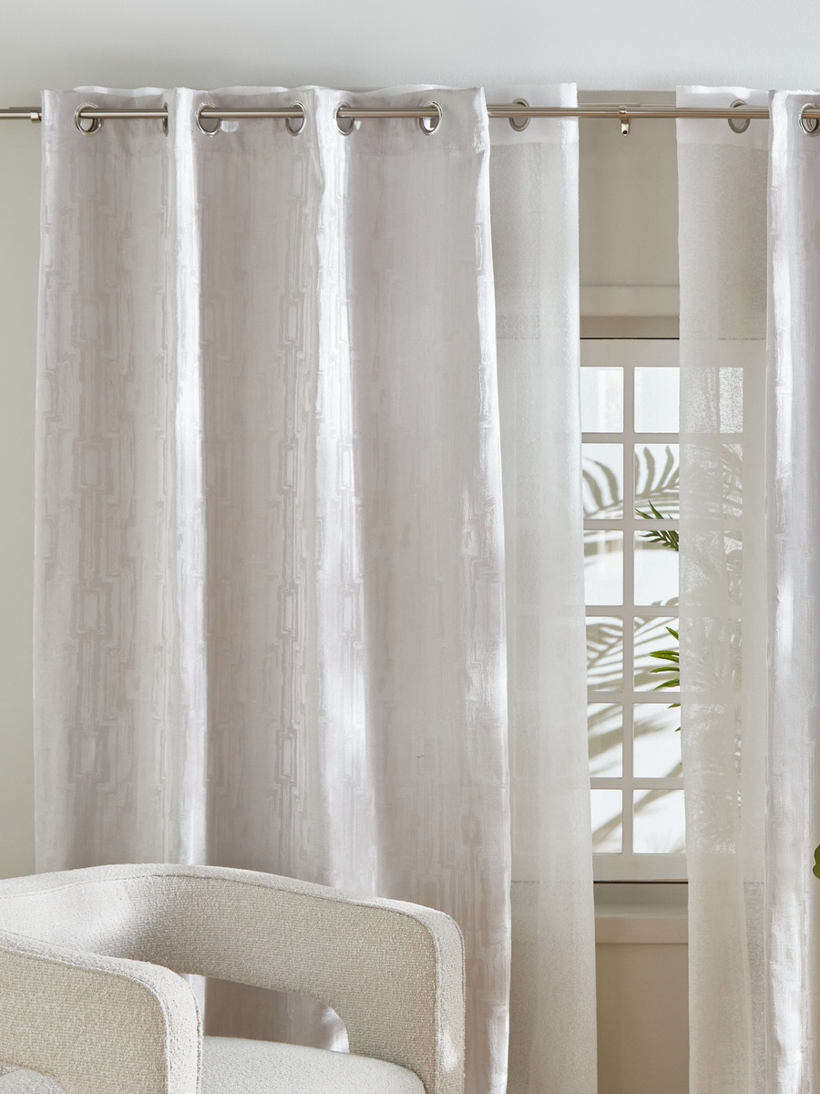 Vista Steel Extendable 19mm Double Curtain Rod - 110-320 cm