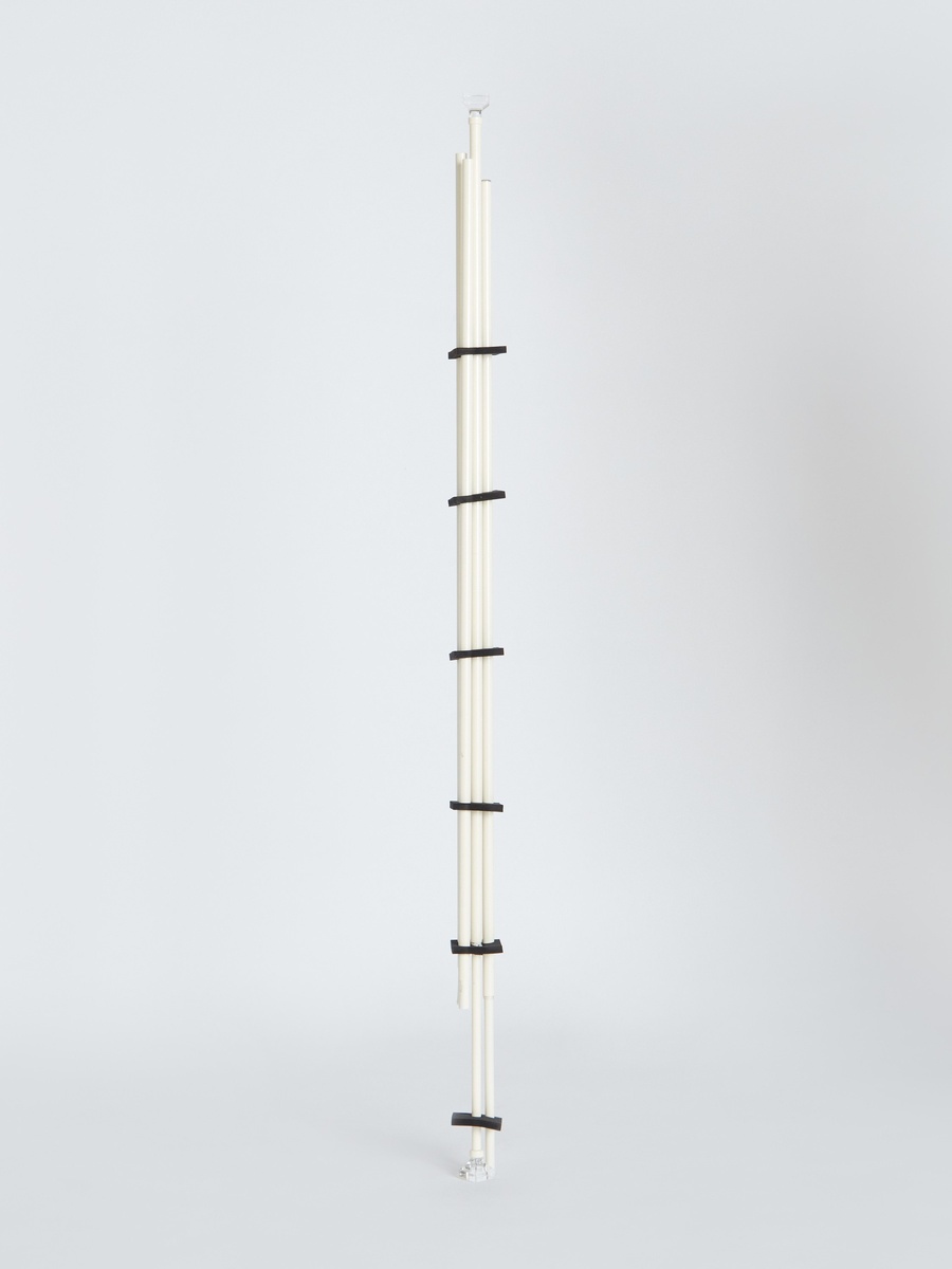 Small Acrylic Square 16mm Double Curtain Rod - 110-320 cm