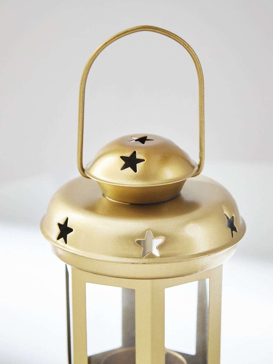 Splendid Metal Decorative Lantern - 10x10x14 cm