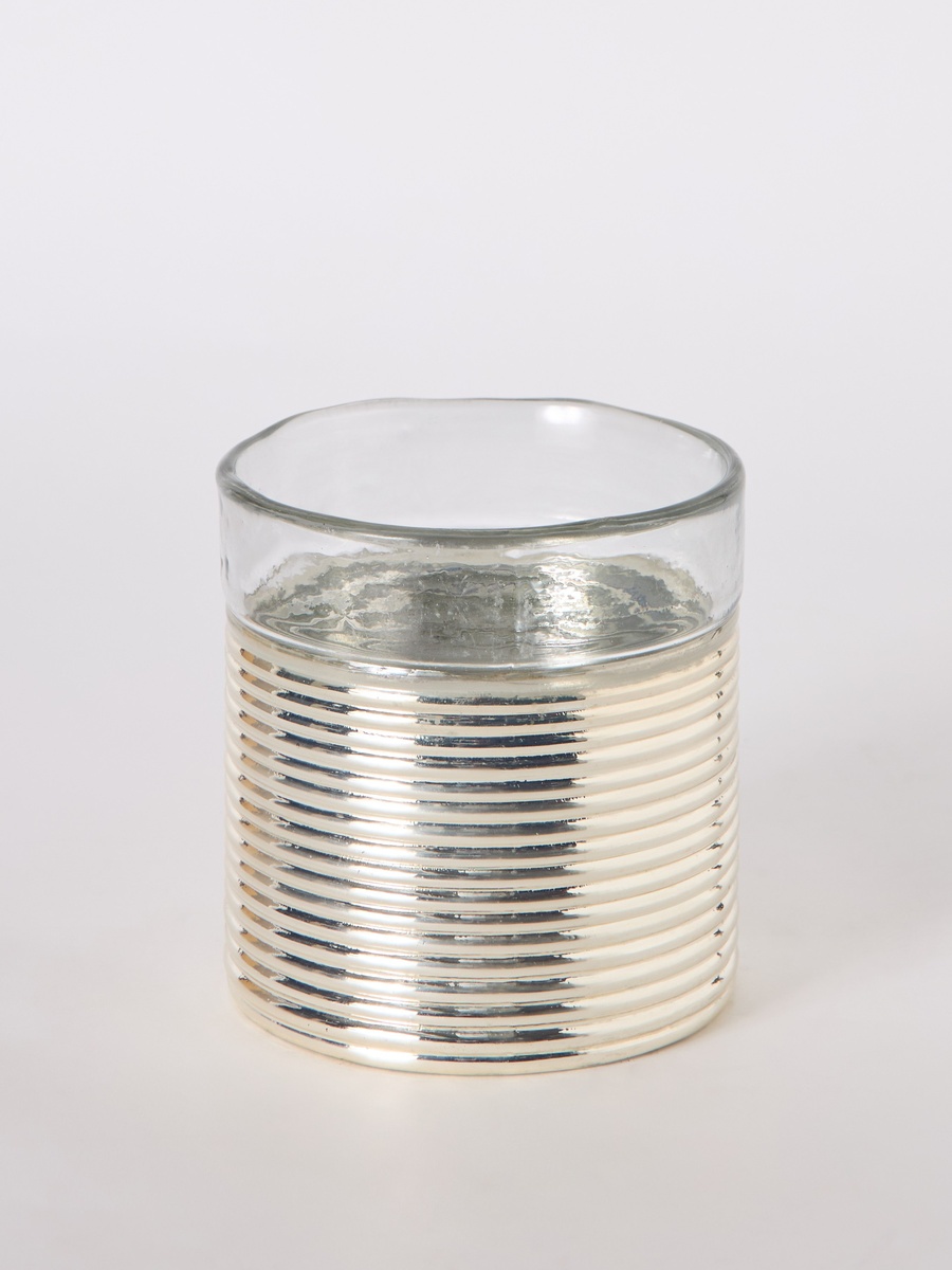 Erton Etched Glass Candleholder - 12x12x12 cm