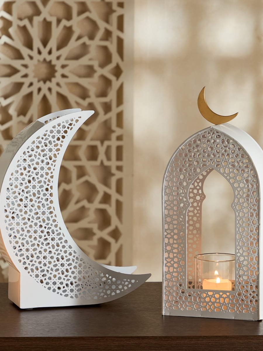 Celestial Layali Noor Decorative Lantern - 14.5x8x32 cm