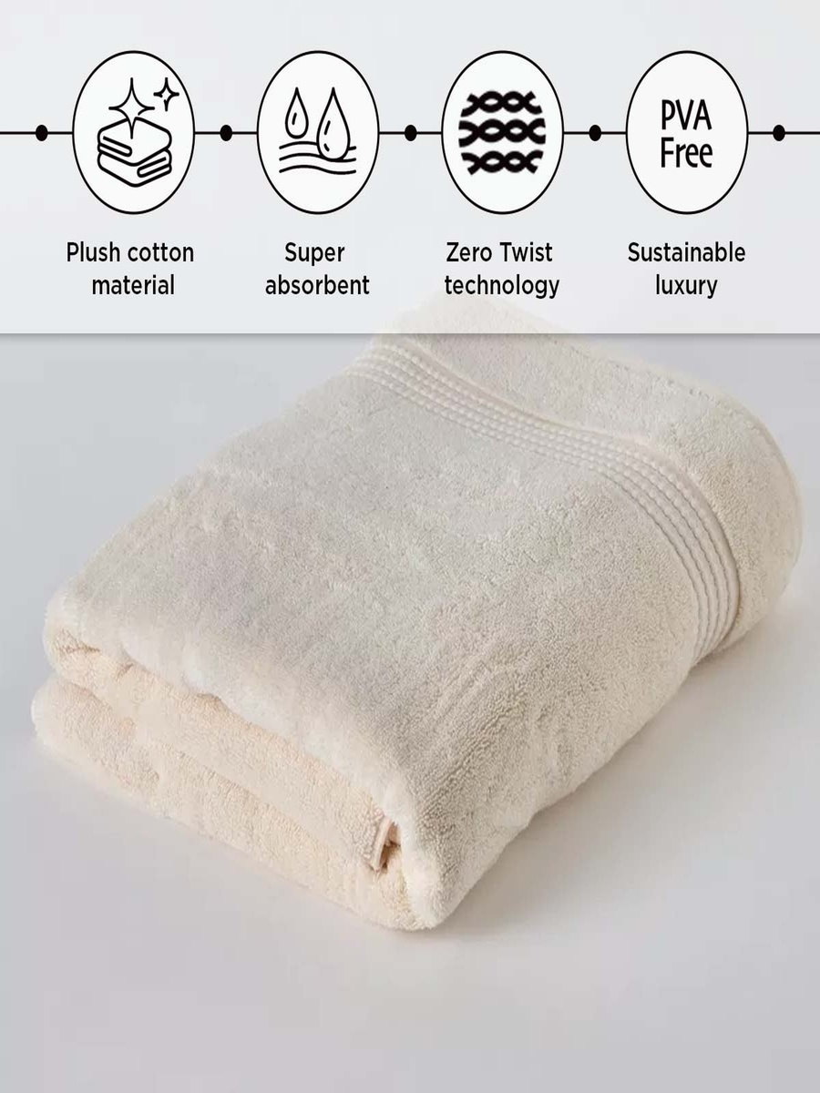 Cloud Soft Serene Zero Twist Bath Sheet - 90x150 cm