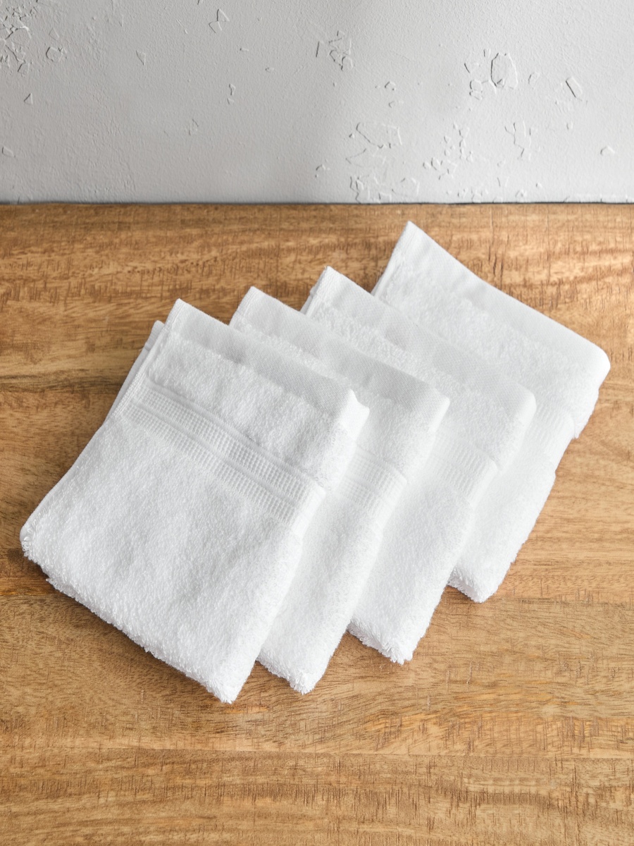 Air Rich 4-Piece Face Towel Set - 30x30 cm