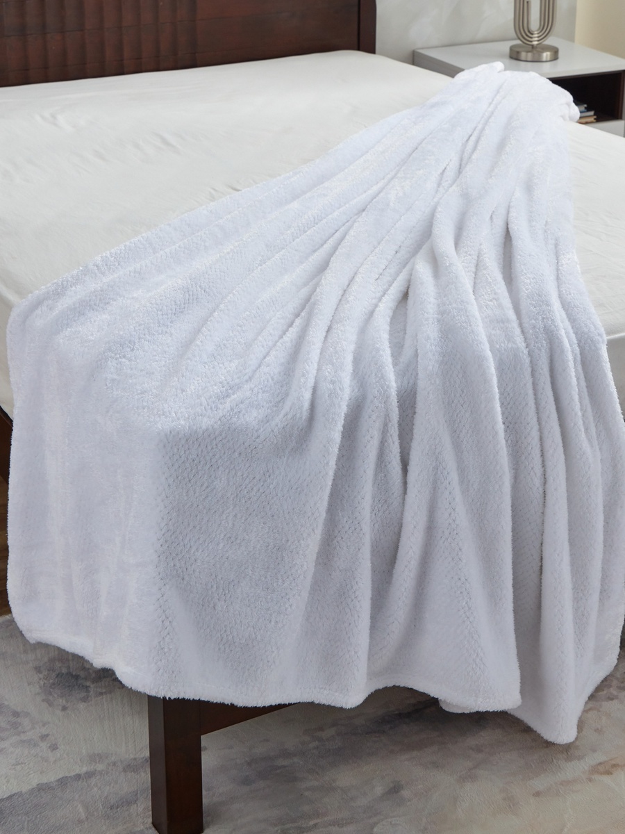 Lux Popcorn Queen Flannel Blanket - 220x200 cm