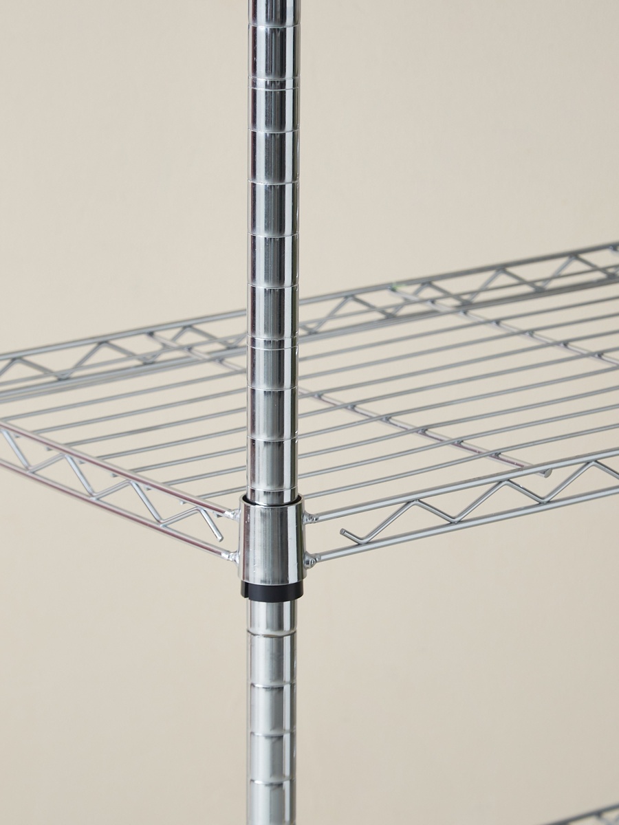 Kean 5-Tier Heavy Duty Wire Shelves Unit - 90x35x180 cm