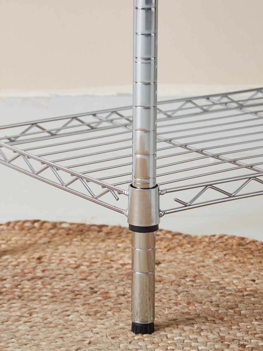 Kean 5-Tier Heavy Duty Wire Shelves Unit - 90x35x180 cm