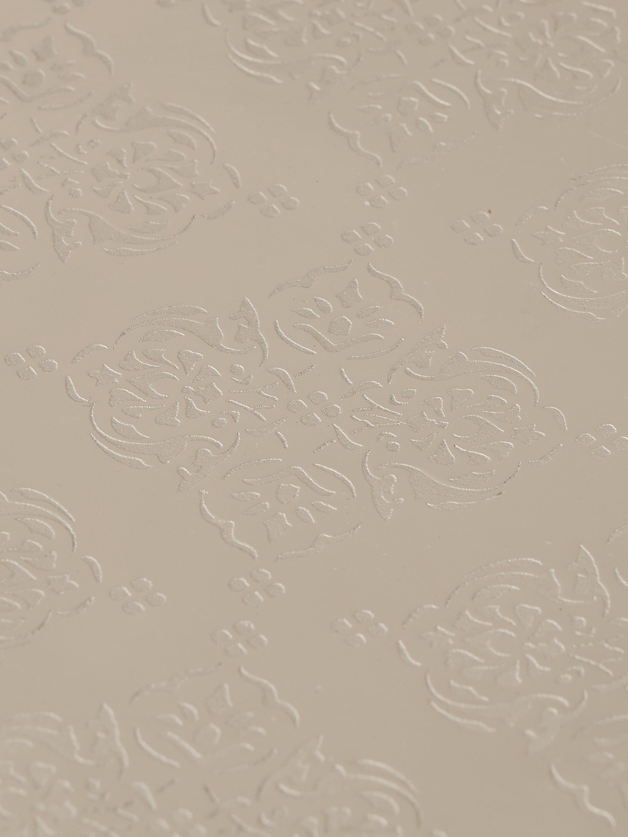 Floral Etched Decorative Tray - 25 cm
