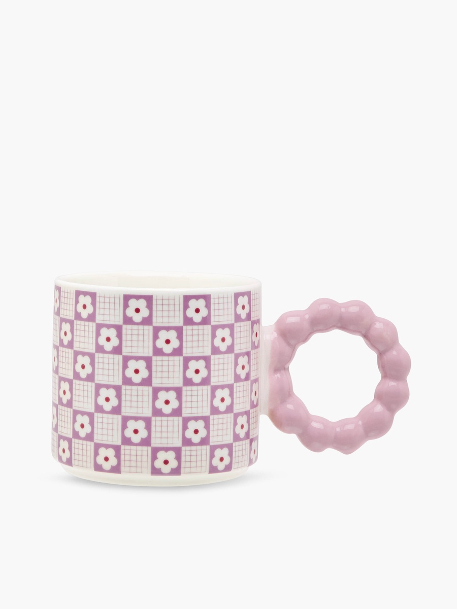 Floral Print Ceramic Mug - 310 ml
