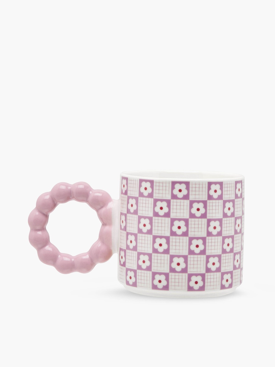 Floral Print Ceramic Mug - 310 ml