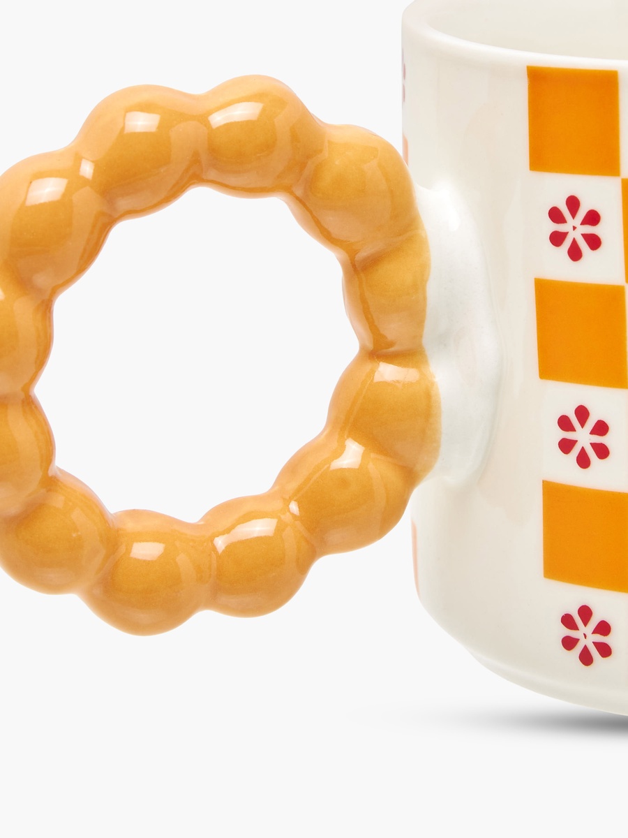 Floral Print Bone China Mug - 310 ml