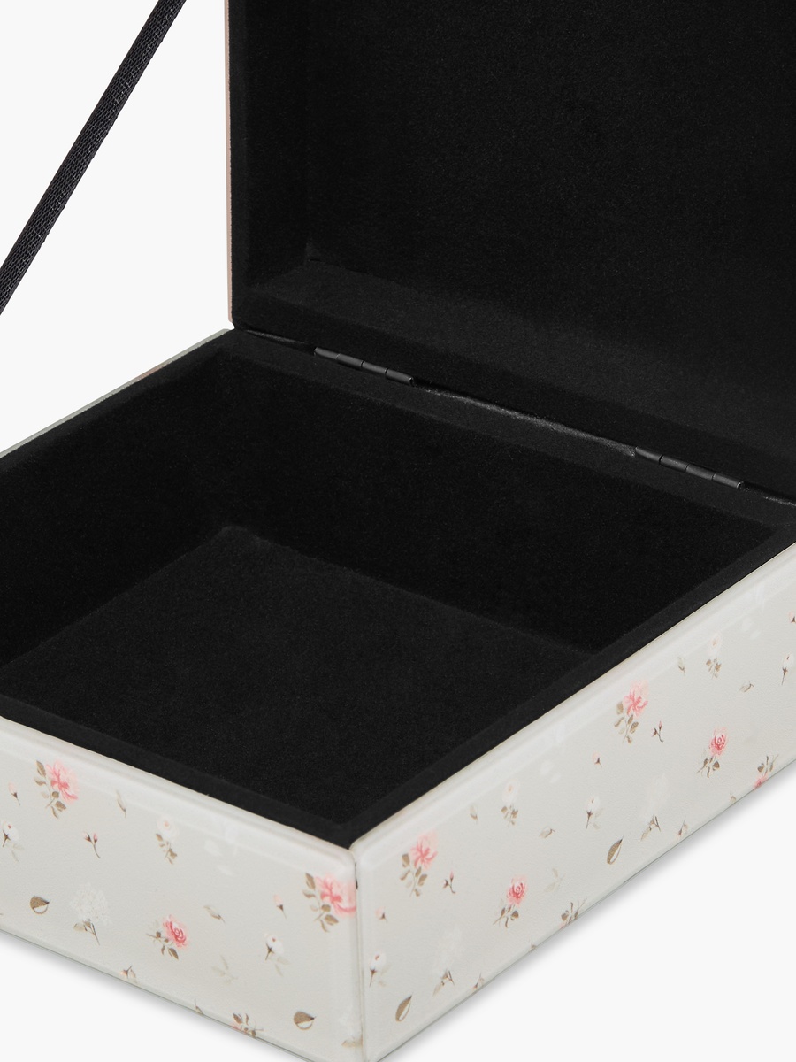 Jewellery Organizer with Floral Print - 15x15x7 cm