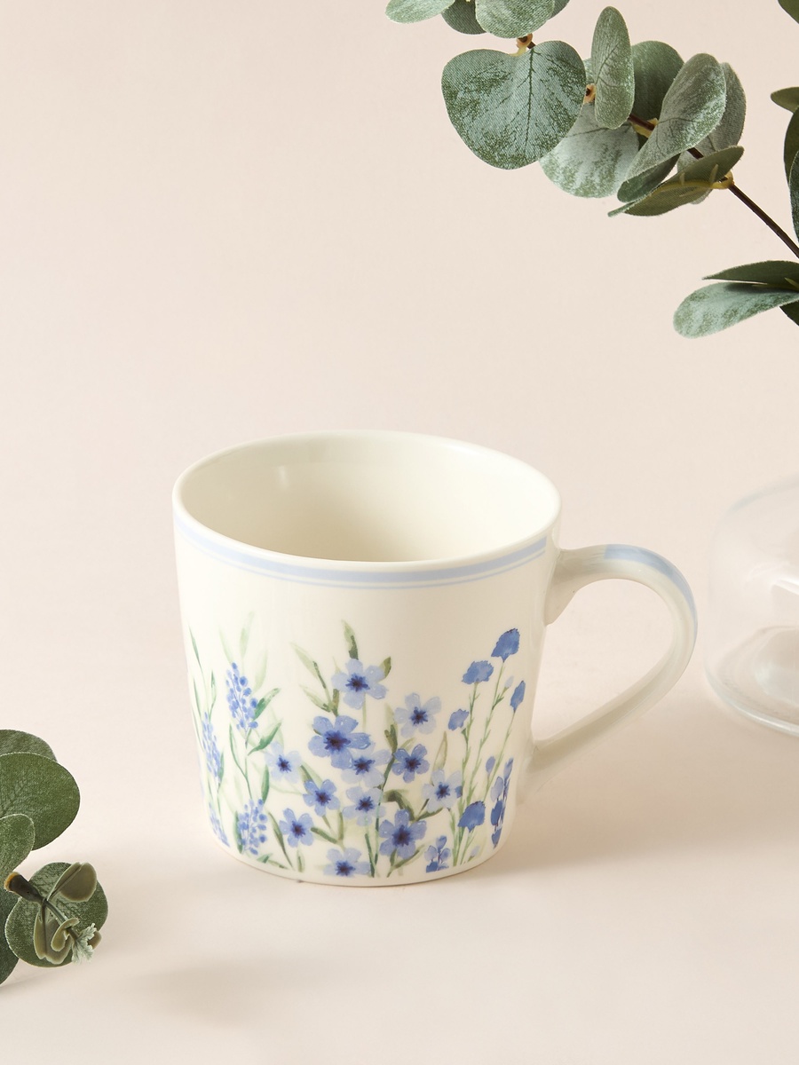 Florisse Floral Print Bone China Mug - 400 ml