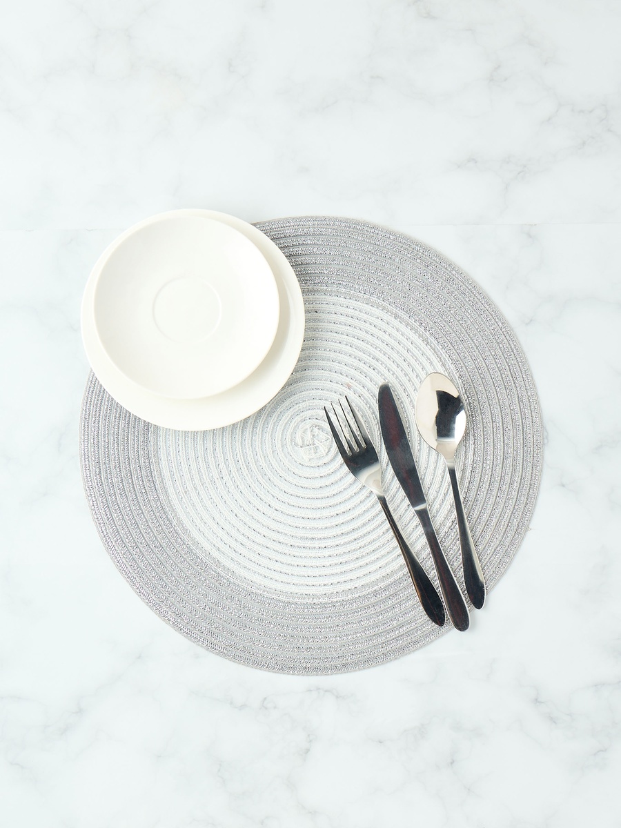 Wire Woven Textured Round Placemat - Set of 4
