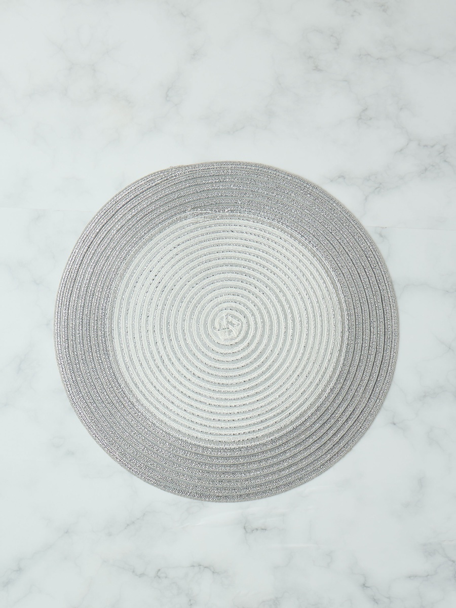 Wire Woven Textured Round Placemat - Set of 4