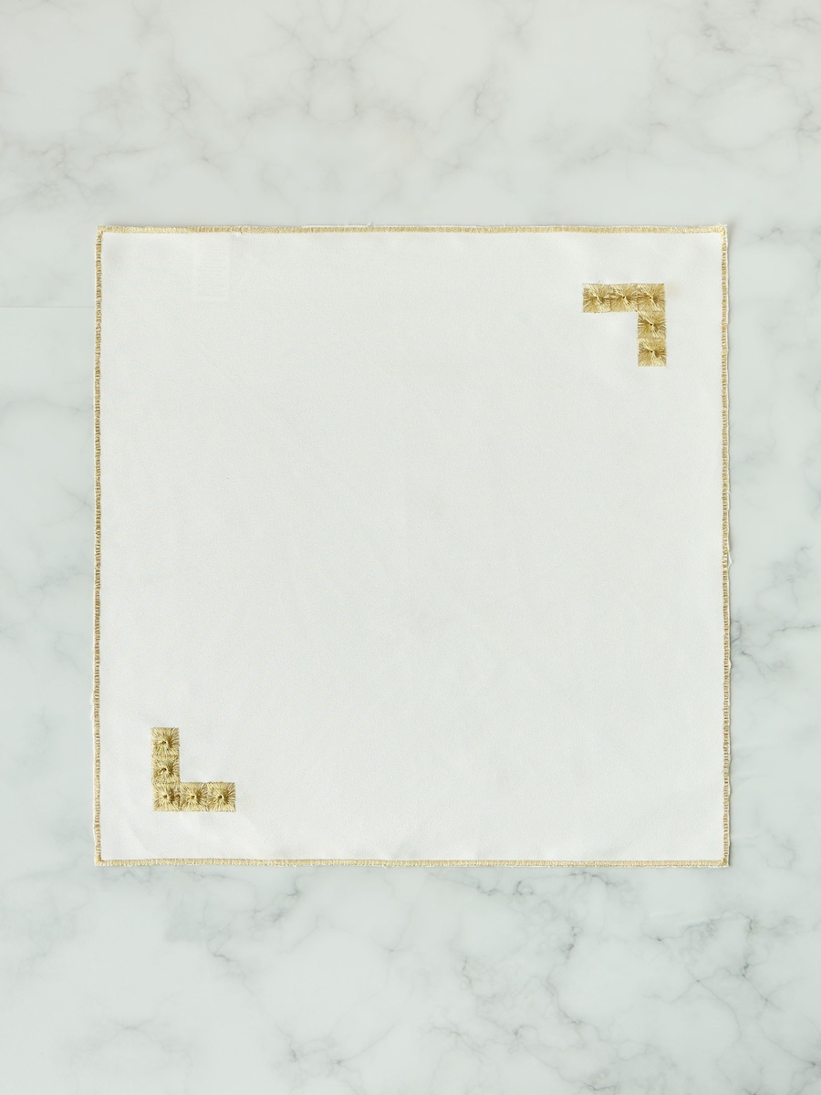 Nomad Luxe 4-Piece Embroidered Napkin Set - 43x43 cm