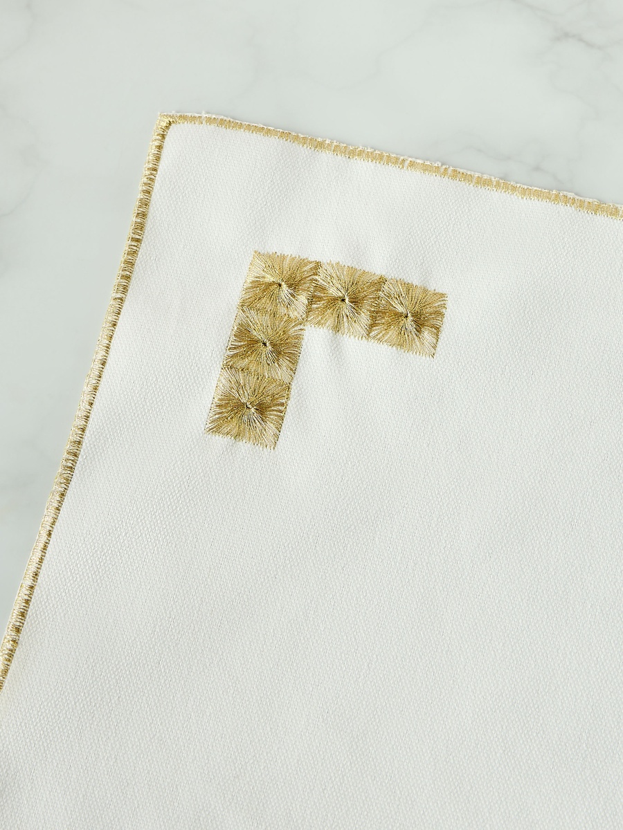 Nomad Luxe 4-Piece Embroidered Napkin Set - 43x43 cm