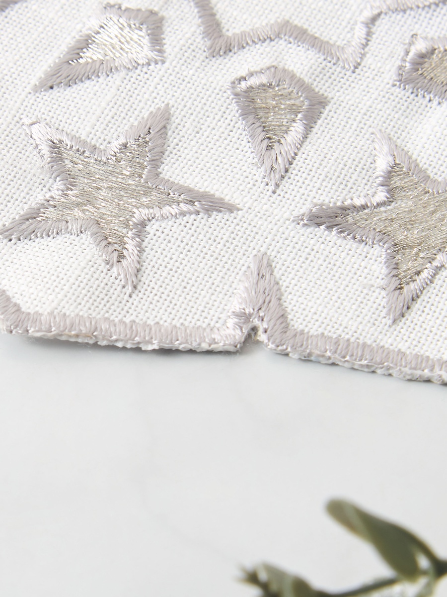 Noor 4-Piece Embroidered Coaster Set - 12 cm