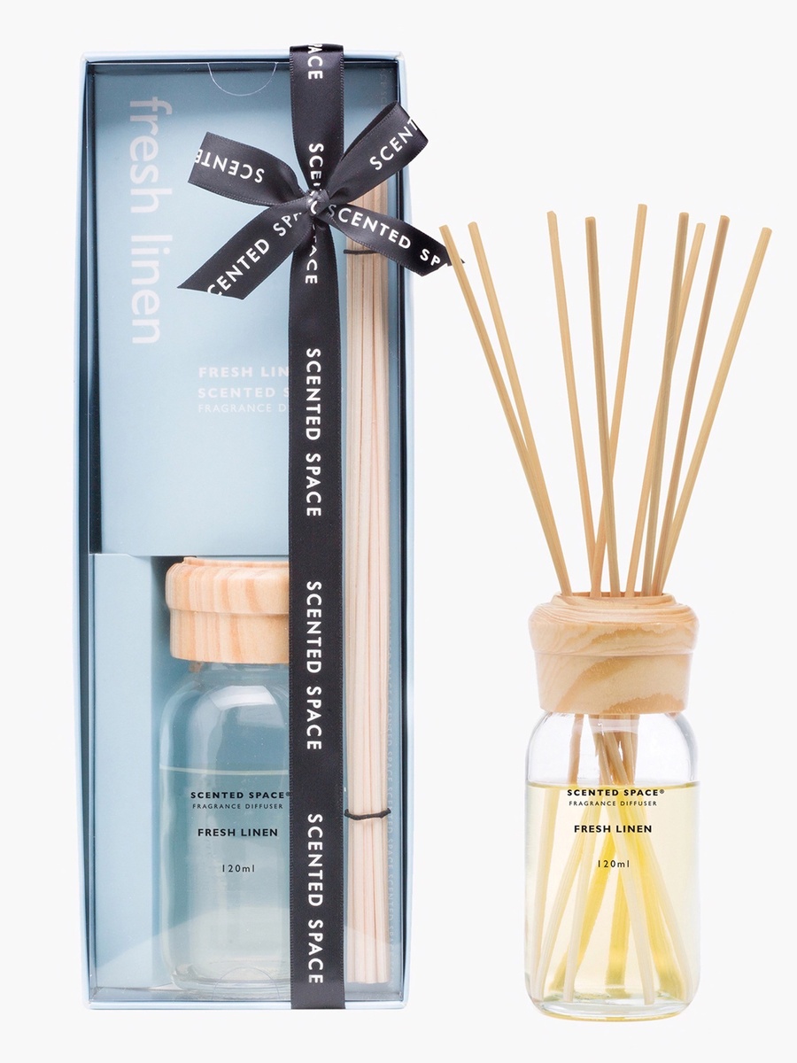 موزّع عطور قصب كتّان فريش من سينتد سبيس - 120 مل