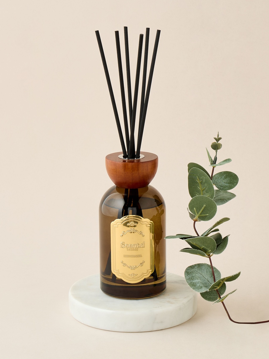 Mahogany Silk Scented Reed Diffuser Set - 300 ml
