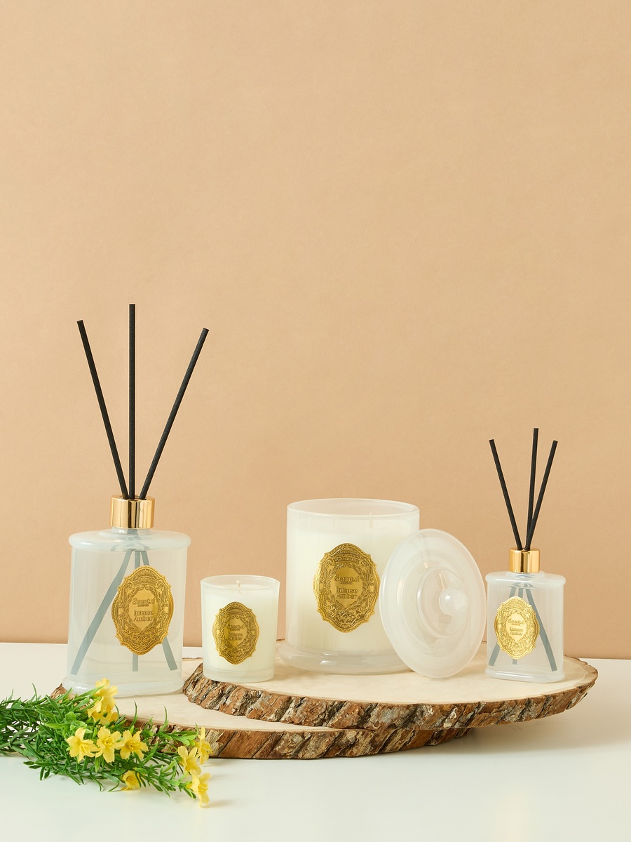 Oriental Luxe Intense Amber Scented Jar Candle - 360 gm