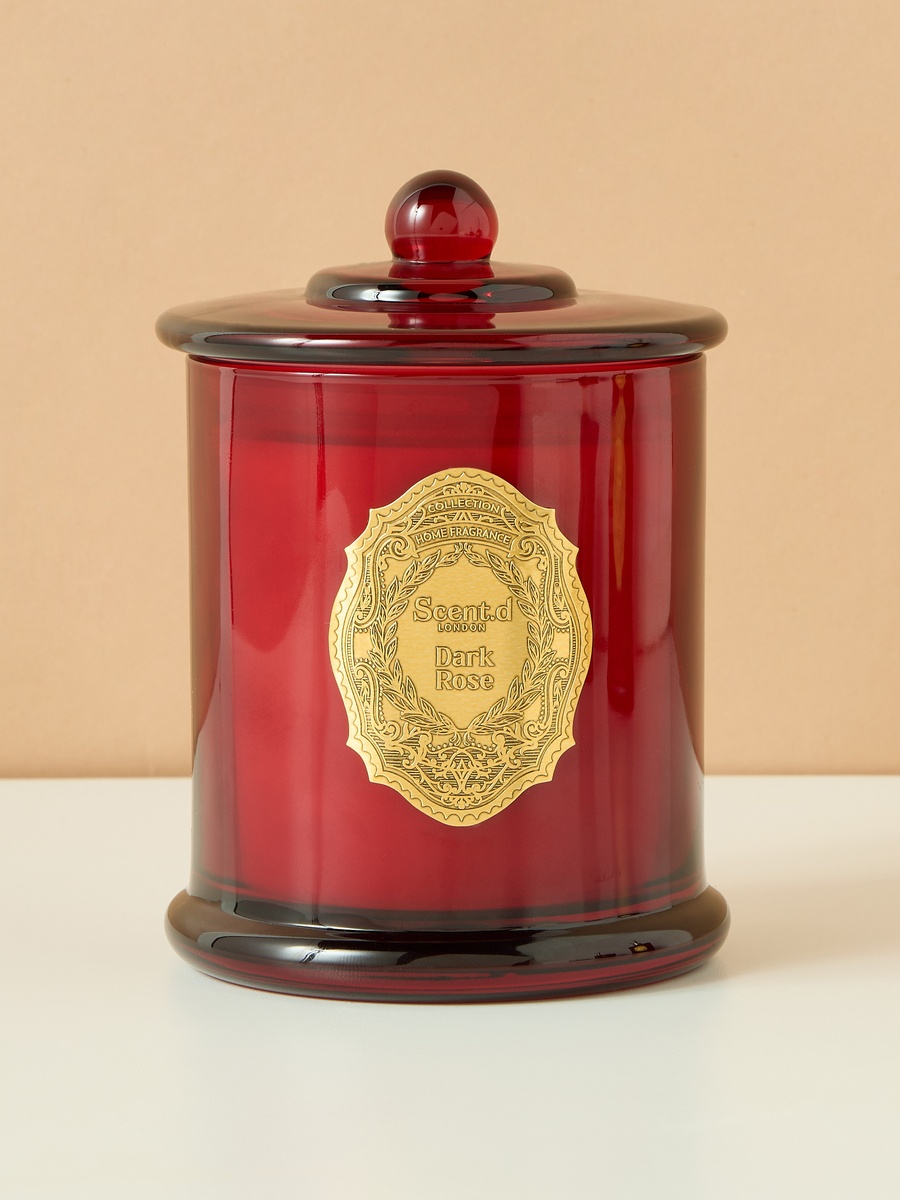 Oriental Luxe Dark Rose Scented Jar Candle - 360 gm
