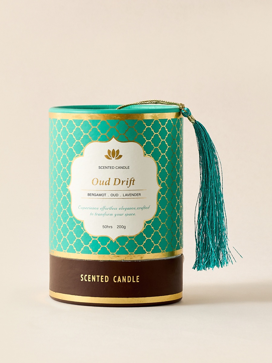 Golden Souk Oud Drift Scented Jar Candle - 200 gm