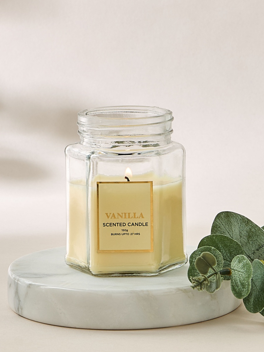 Vanilla Scented Jar Candle - 150 gm