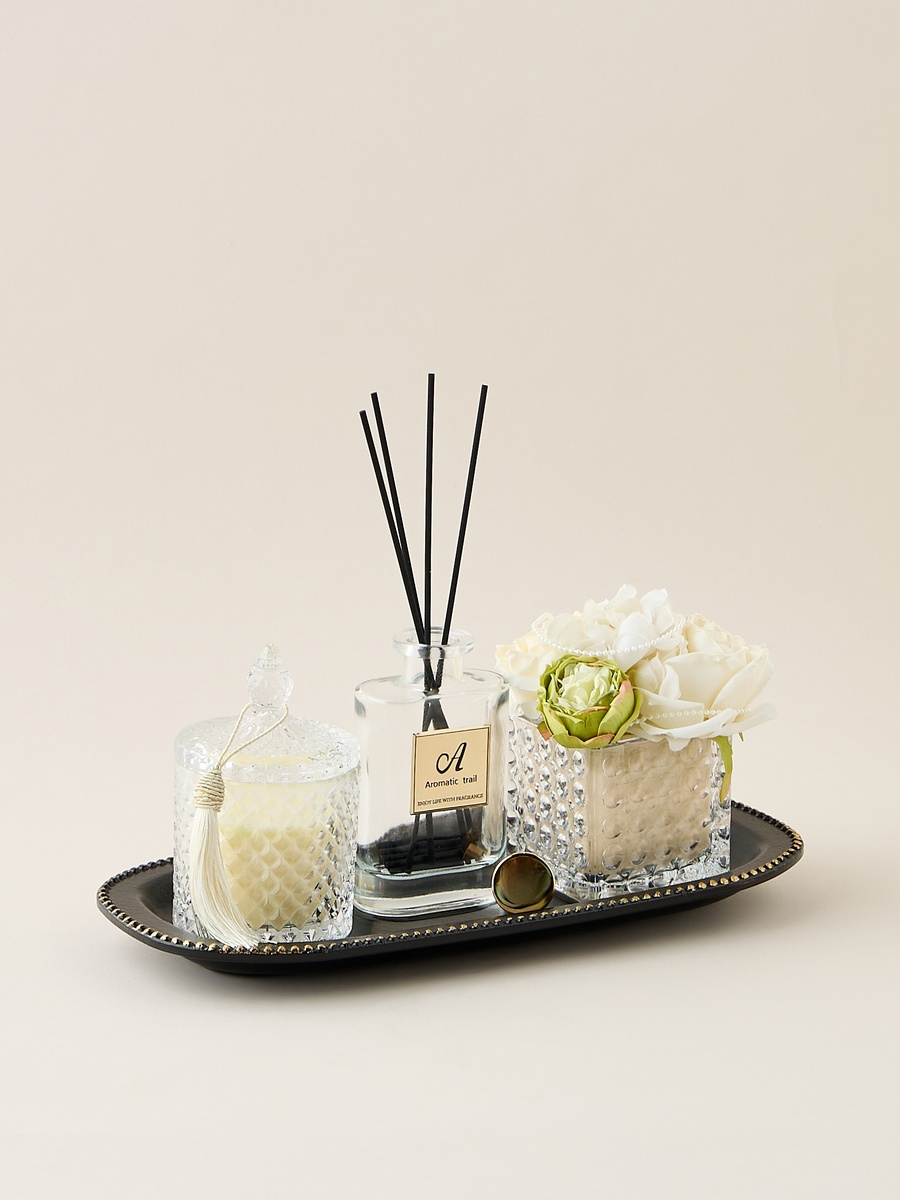 Blush Reed Diffuser Gift Set with Tray