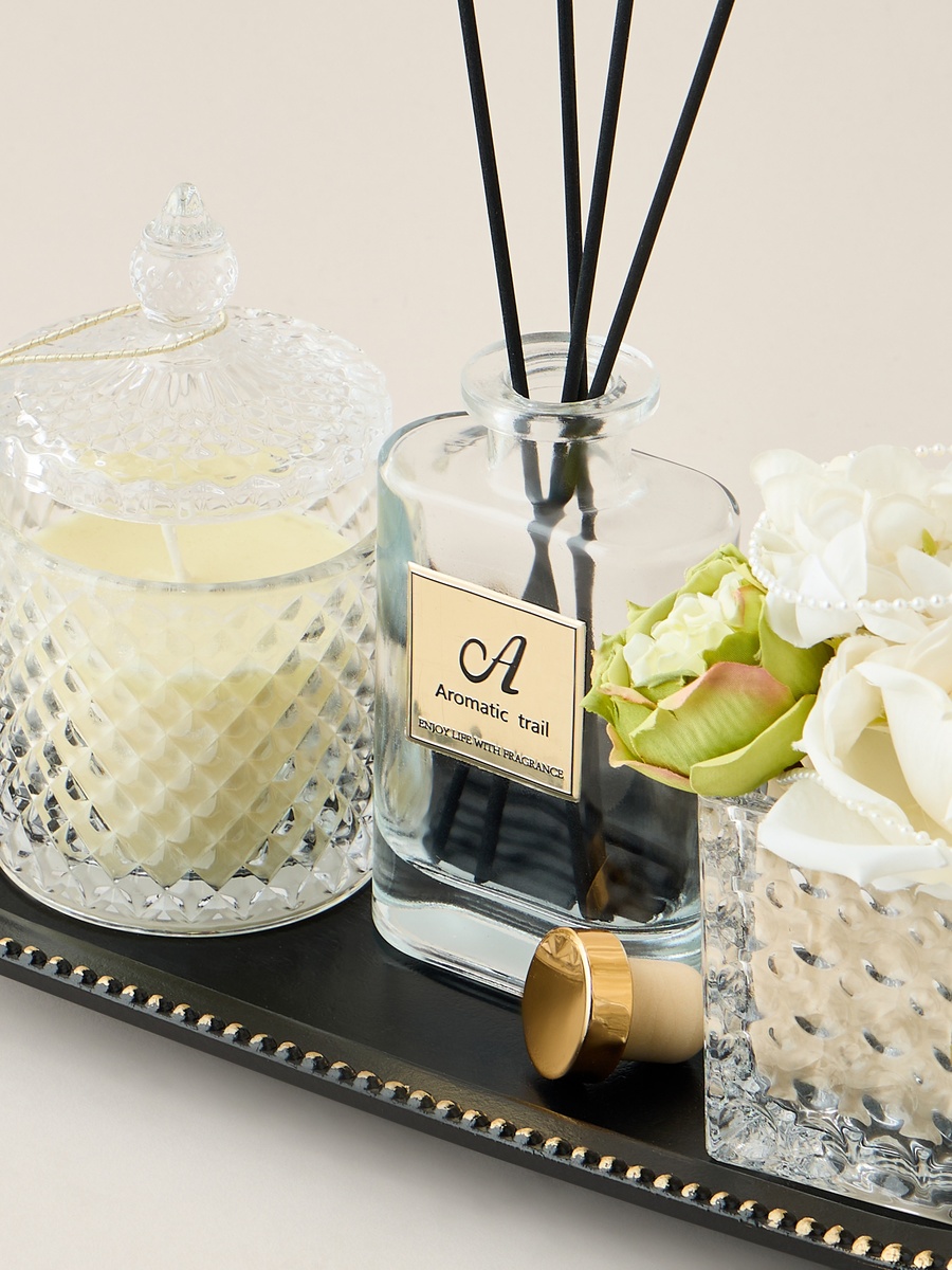 Blush Reed Diffuser Gift Set with Tray