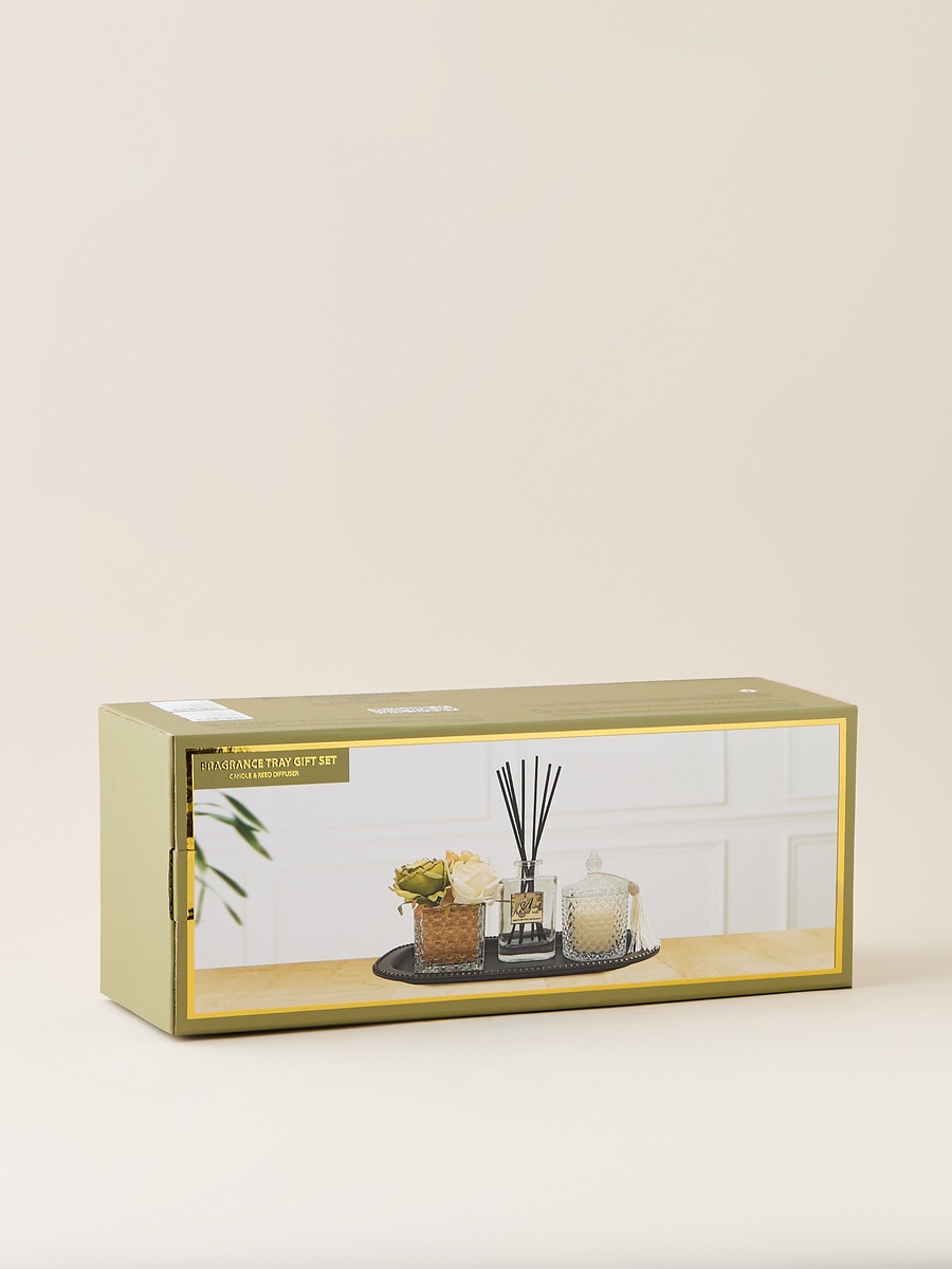 Blush Reed Diffuser Gift Set with Tray