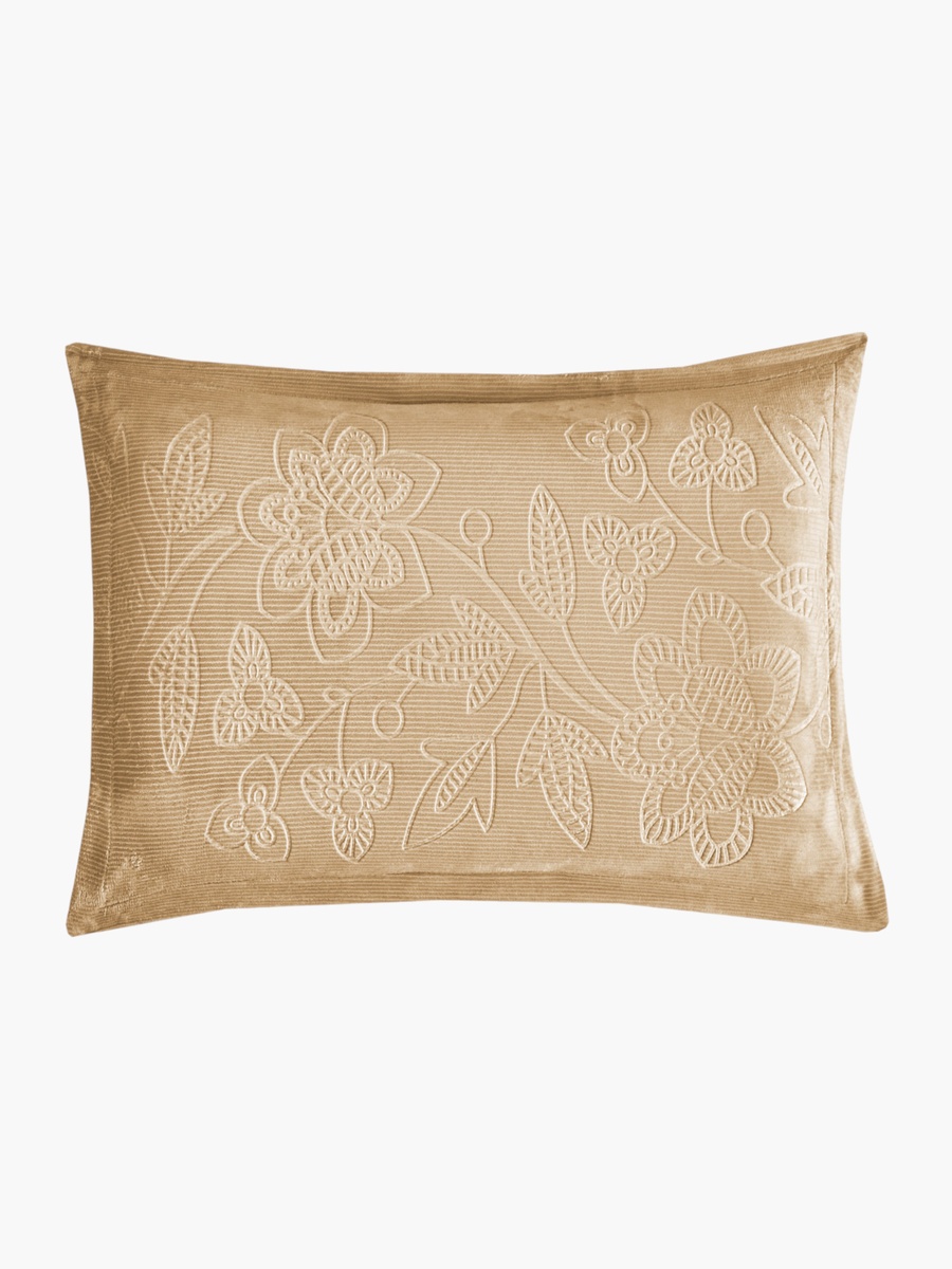 Floral Embossed Velvet Comforter Set