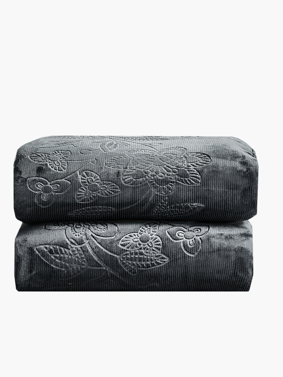 Embossed Velvet Comforter Set - King