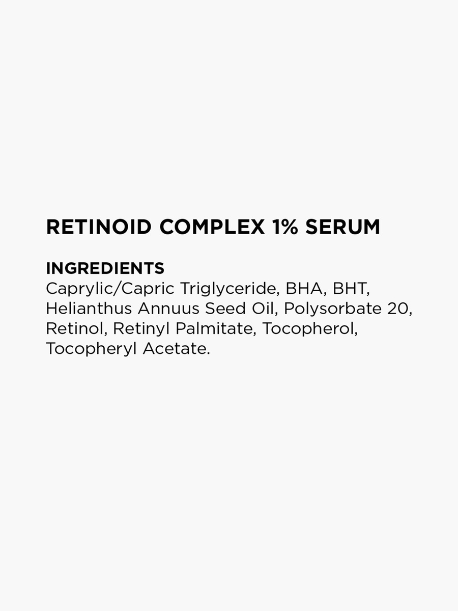 Retinoid Complex 1% and 15% Squalane Serum - Anti Aging and Firming 30ml