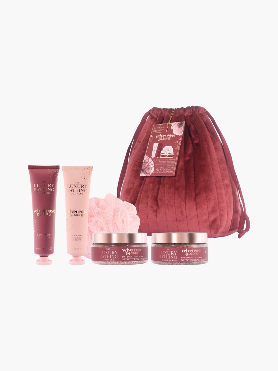 Velvet Rose Peony Bath Set