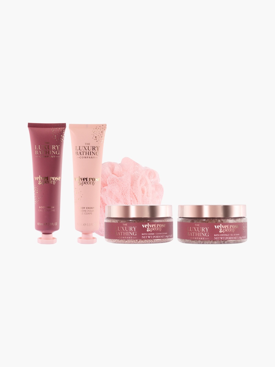 Velvet Rose Peony Bath Set