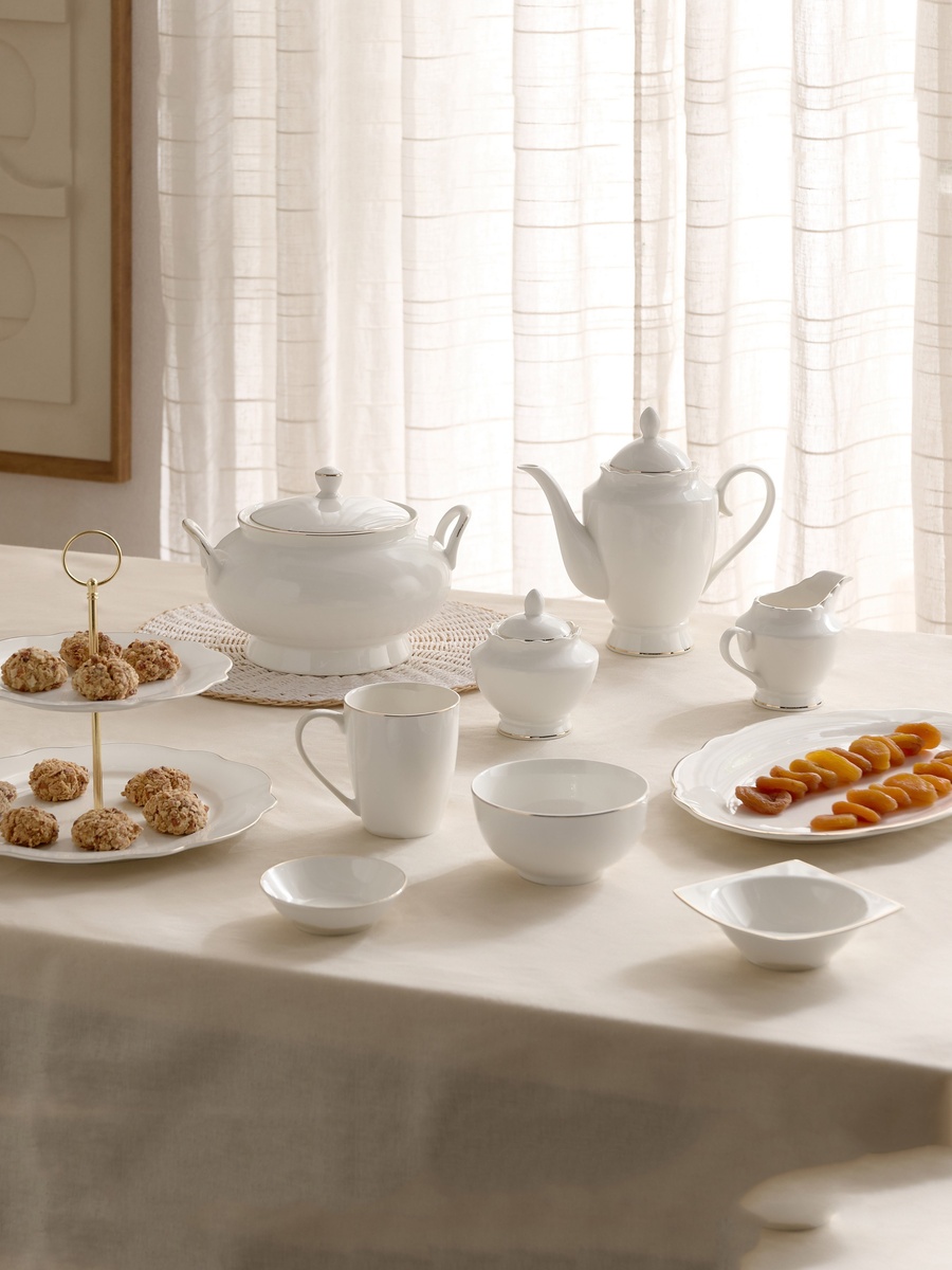 Ivory 2-Tier Cake Stand - 27 cm + 21 cm