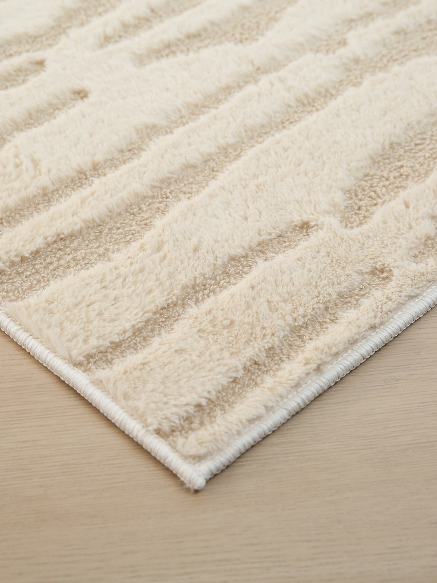 Zara Donel Jacquard Rabbit Fur Rug - 150x220 cm