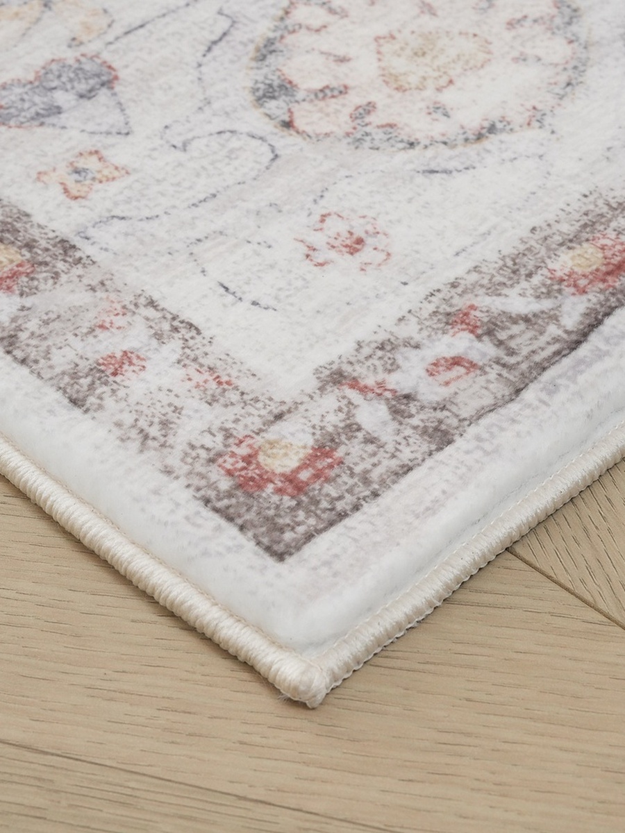 Milan Leyton Printed Plush Fur Rug- 120x170 cm