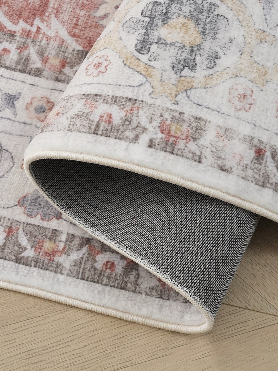 Milan Leyton Printed Plush Fur Rug- 120x170 cm