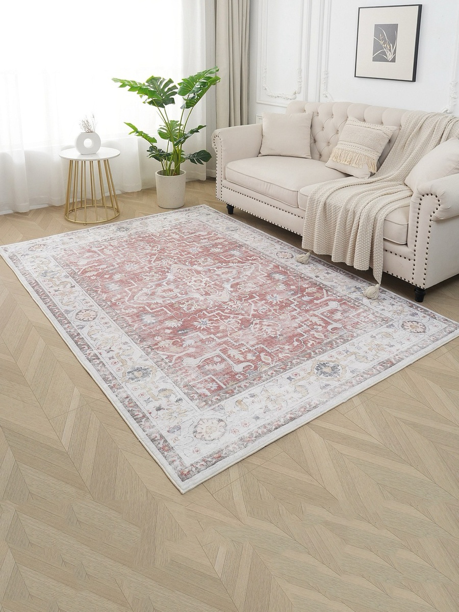 Milan Leyton Printed Plush Fur Rug - 160x230 cm