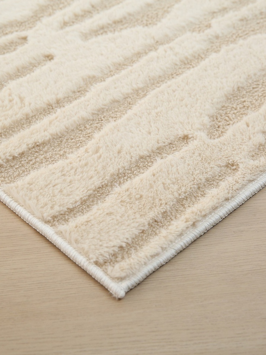 Zara Donel Jacquard Rabbit Fur Rug - 240x360 cm