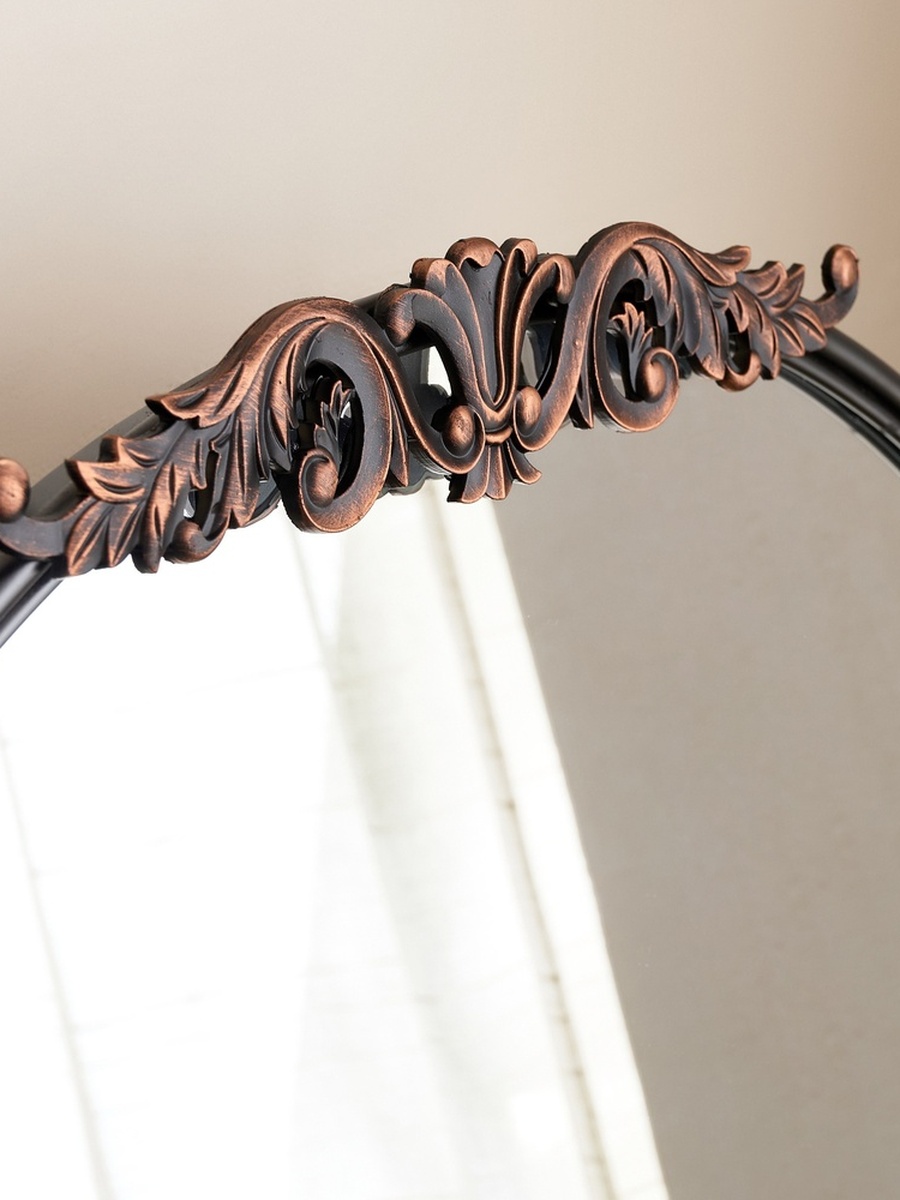 Aayra Luxe Ornate Metal Stand Mirror - 72.5x45x181 cm