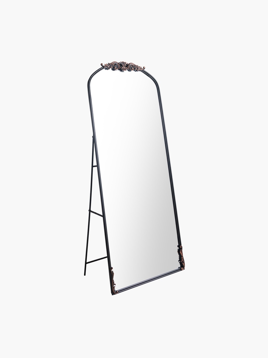 Aayra Luxe Ornate Metal Stand Mirror - 72.5x45x181 cm