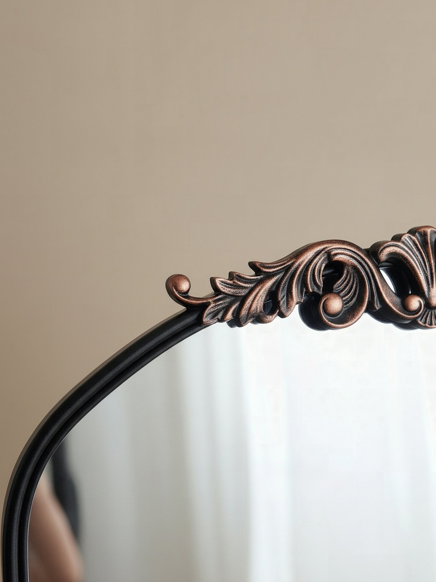 Aayra Luxe Ornate Metal Stand Mirror - 72.5x45x181 cm